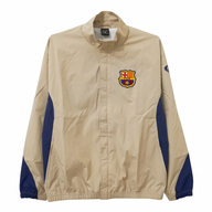 Barcelona 2003/04 Beige/Gold and Navy Windbreaker/Track Jacket