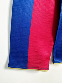 Barcelona 2007/08 Retro Red/Blue Home Long Sleeve Jersey