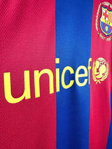 Barcelona 2007/08 Retro Red/Blue Home Long Sleeve Jersey