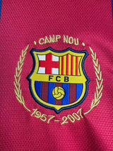 Barcelona 2007/08 Retro Red/Blue Home Long Sleeve Jersey