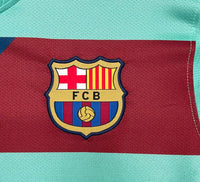Barcelona 2010/11 Retro Green Away Long Sleeve Jersey