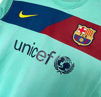 Barcelona 2010/11 Retro Green Away Long Sleeve Jersey