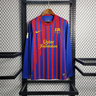 Barcelona 2011/12 Vintage Retro Home Long Sleeve Jersey