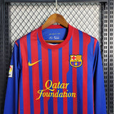 Barcelona 2011/12 Vintage Retro Home Long Sleeve Jersey