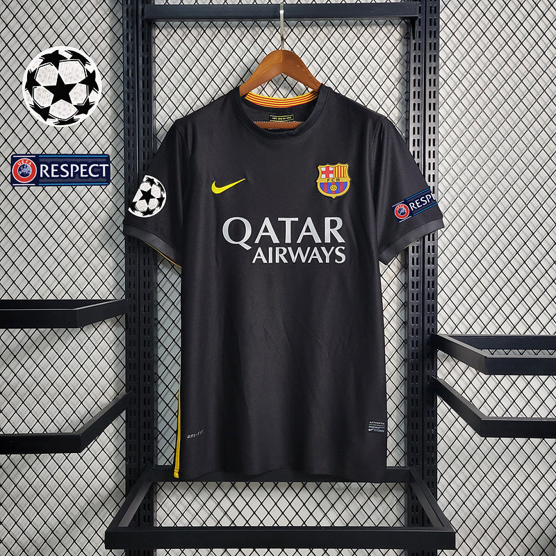 Barcelona 2013/14 Retro Third Away+Personalization+Patches Jersey