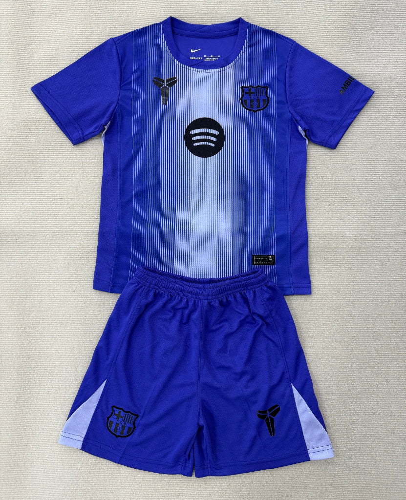 Barcelona 25/26 Blue Goalkeeper Kids Jersey Set