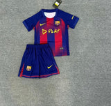 Barcelona 25/26 Blue/Red Home Kids Jersey Set