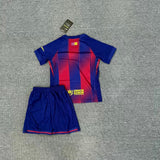 Barcelona 25/26 Blue/Red Home Kids Jersey Set