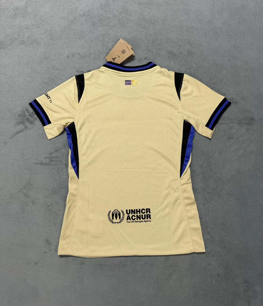 Barcelona 25/26 Light Yellow Gold Away Women Jersey