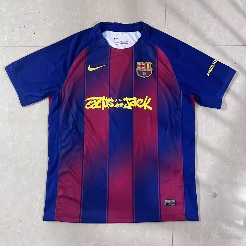 Barcelona 25/26 Navy/Red Cactus Jack Home Jersey