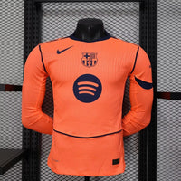 Barcelona 25/26 Orange Third Long Sleeve Jersey