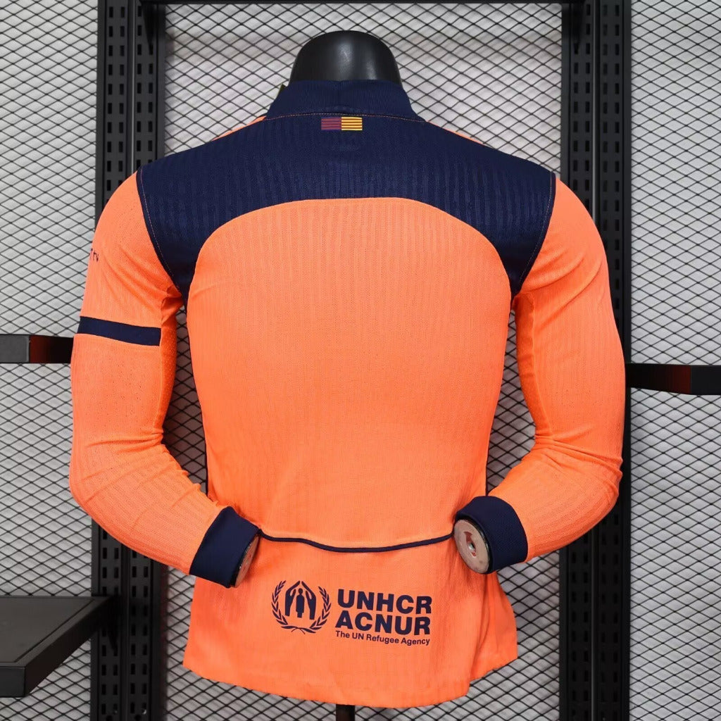Barcelona 25/26 Orange Third Long Sleeve Jersey