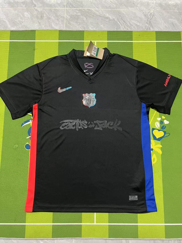 Barcelona 25/26 Travis Scott Black Away Jersey