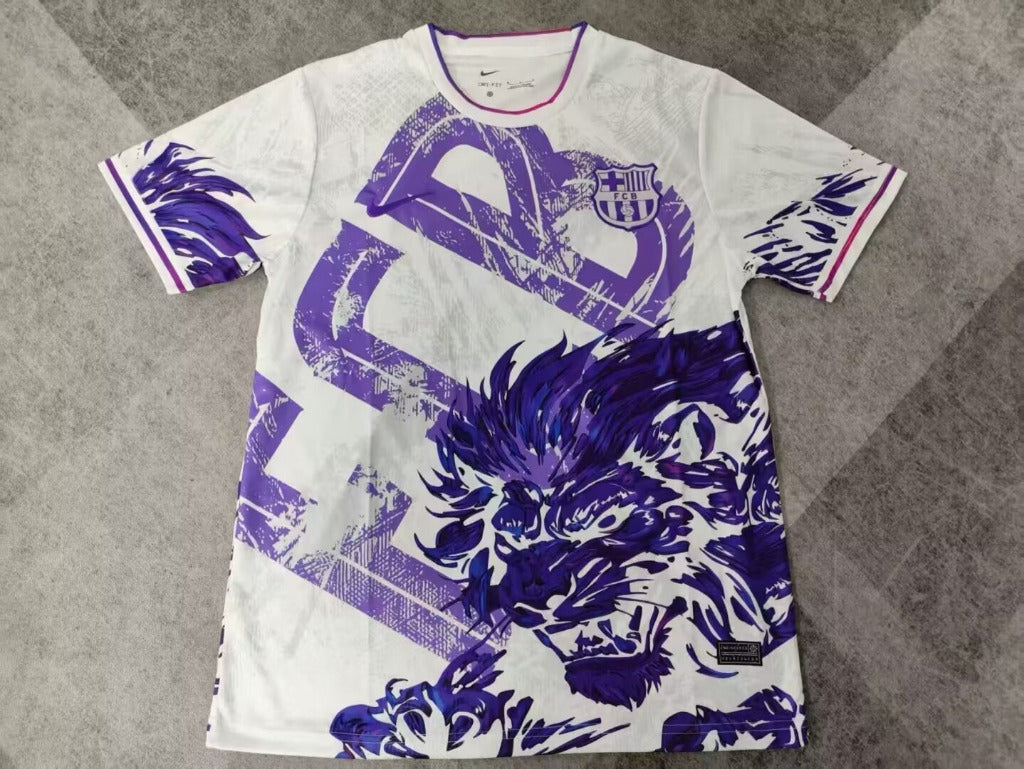 Barcelona 25/26 White/Purple Lion Special Jersey