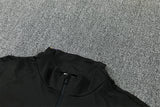 Barcelona 26/27 Black/Purple/Yellow Trim Quarter-Zip Long Sleeve Tracksuit