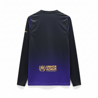 Barcelona 26/27 Black-To-Purple Gradient Away Long Sleeve Jersey