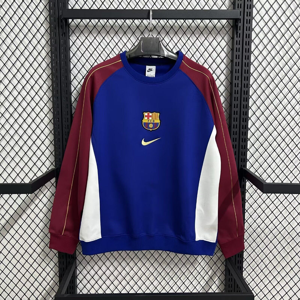 Barcelona 26/27 Blue/White/Maroon Training Long Sleeve Jersey