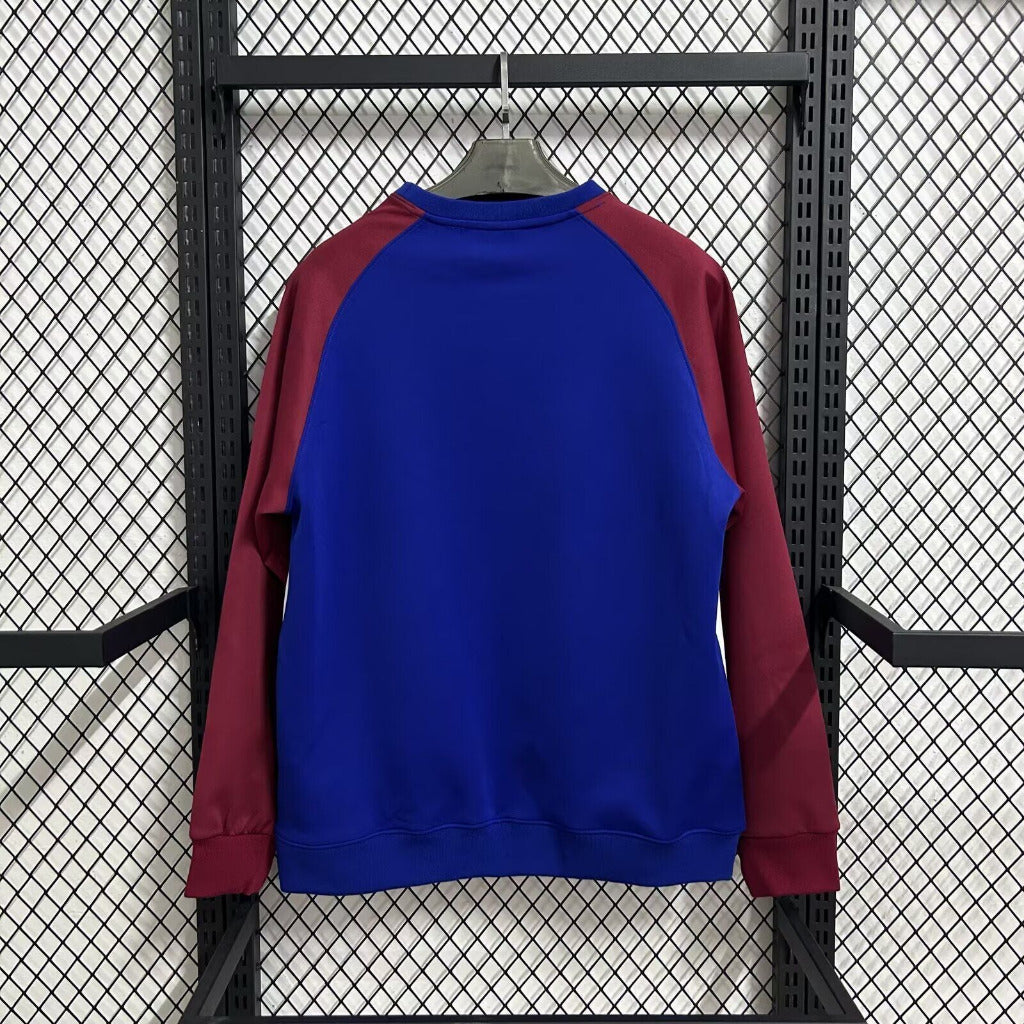 Barcelona 26/27 Blue/White/Maroon Training Long Sleeve Jersey