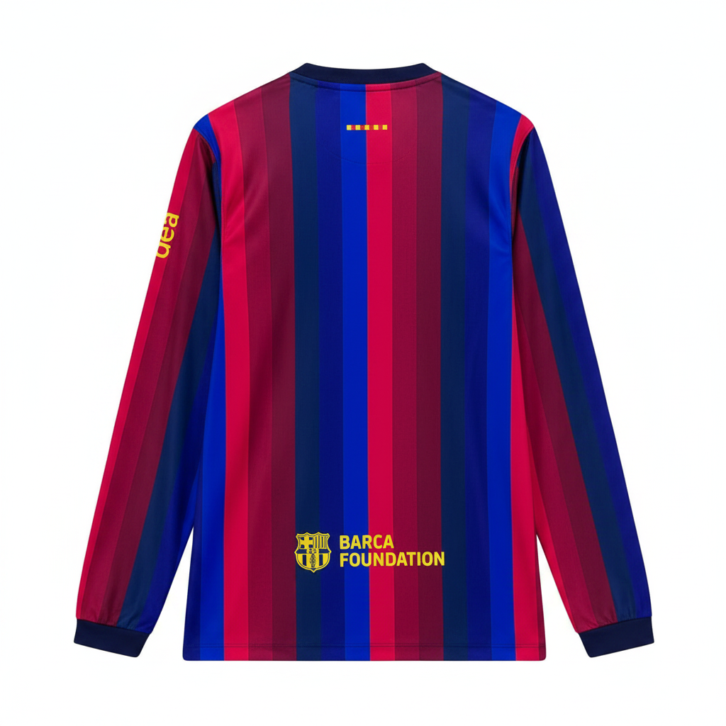 Barcelona 26/27 Classic Blaugrana Vertical Stripes Home Long Sleeve Jersey
