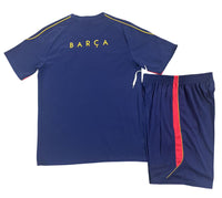 Barcelona 26/27 Dark Blue/Red Training Kids Jersey Set