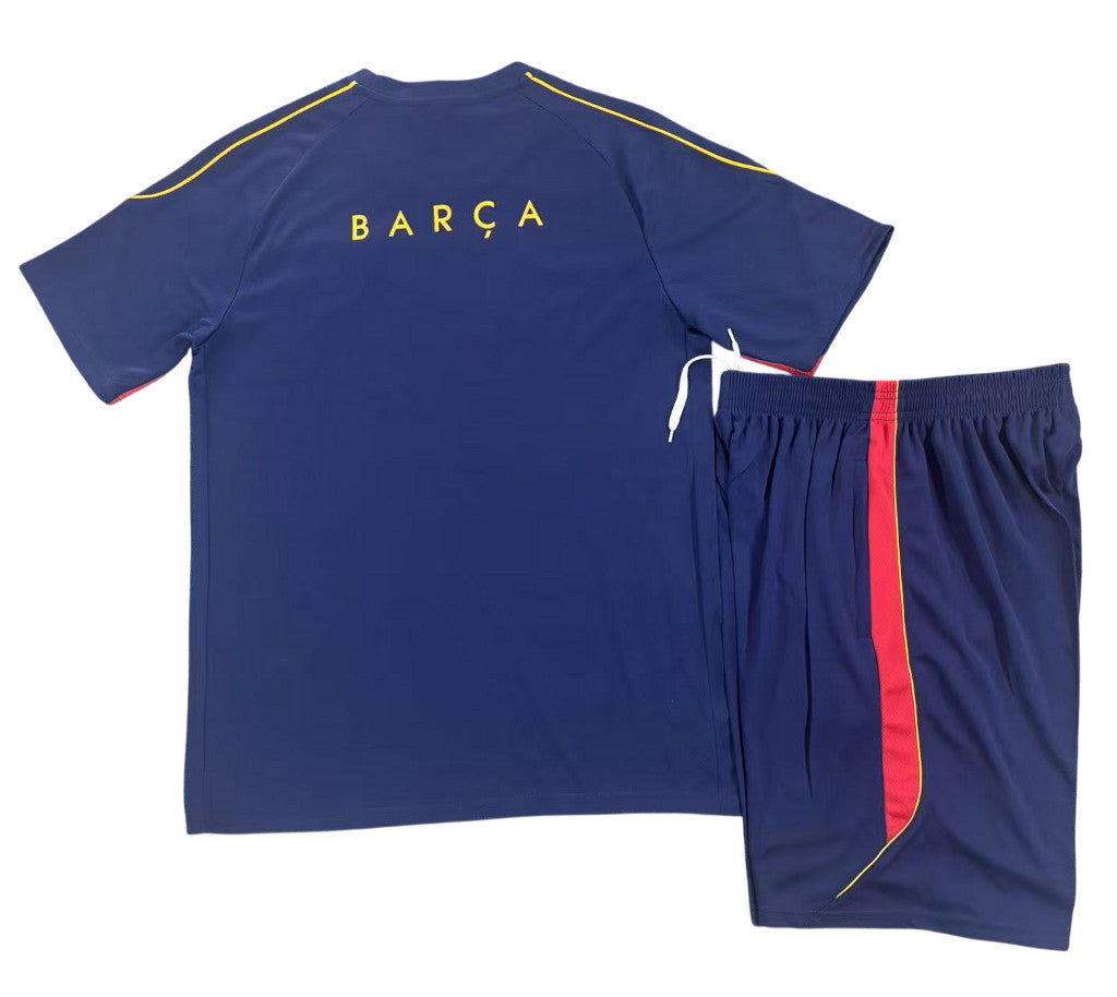 Barcelona 26/27 Dark Blue/Red Training Kids Jersey Set