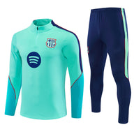 Barcelona 26/27 Deep Blue/Mint-Green Quarter-Zip Third Long Sleeve Tracksuit