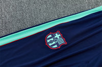 Barcelona 26/27 Deep Blue/Mint-Green Quarter-Zip Third Long Sleeve Tracksuit