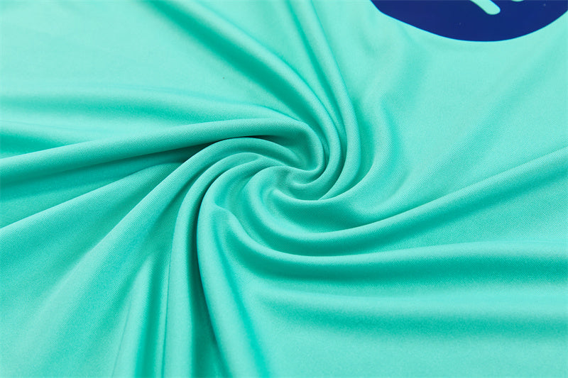 Barcelona 26/27 Deep Blue/Mint-Green Quarter-Zip Third Long Sleeve Tracksuit