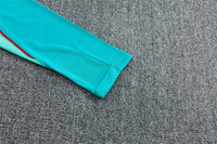 Barcelona 26/27 Deep Blue/Mint-Green Quarter-Zip Third Long Sleeve Tracksuit