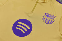 Barcelona 26/27 Gold/Purple/Black Quarter-Zip Long Sleeve Tracksuits