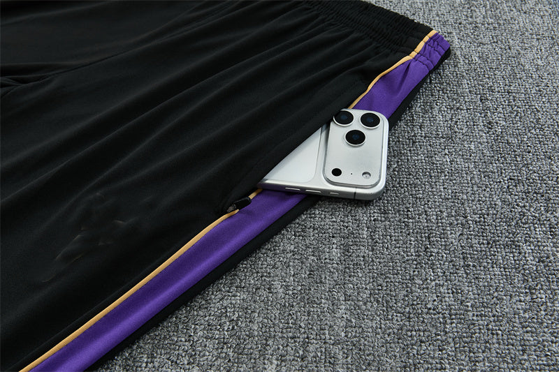 Barcelona 26/27 Gold/Purple/Black Quarter-Zip Long Sleeve Tracksuits