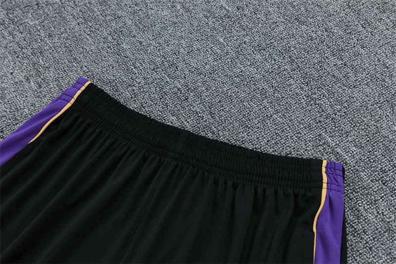 Barcelona 26/27 Gold/Purple/Black Quarter-Zip Long Sleeve Tracksuits
