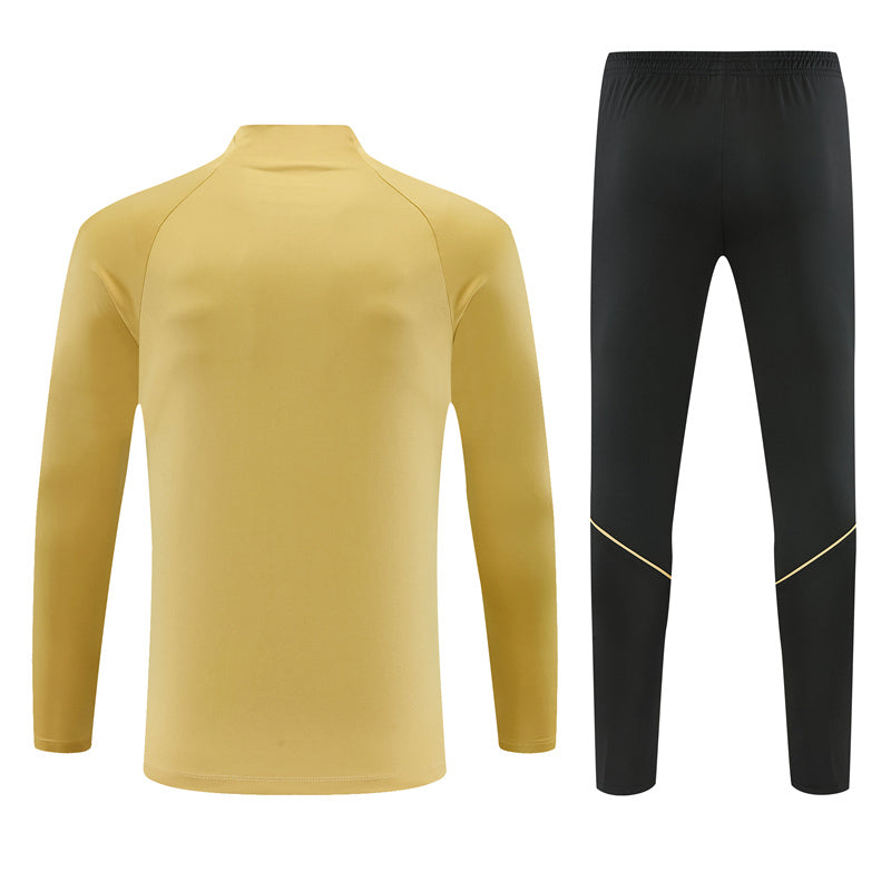 Barcelona 26/27 Gold/Purple/Black Quarter-Zip Long Sleeve Tracksuits