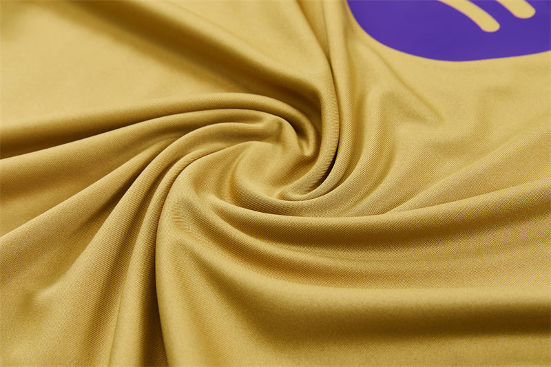 Barcelona 26/27 Gold/Purple/Black Quarter-Zip Long Sleeve Tracksuits