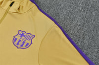 Barcelona 26/27 Gold/Purple/Black Quarter-Zip Long Sleeve Tracksuits