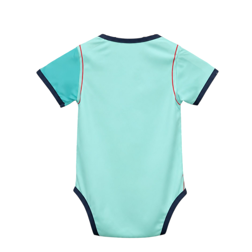 Barcelona 26/27 Light Aqua Third Baby Bodysuit Jersey