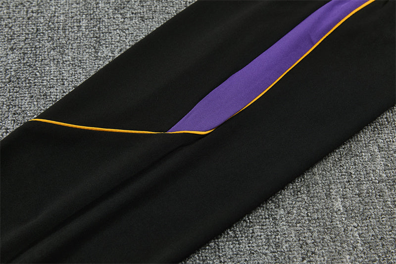 Barcelona 26/27 Light Grey/Black/ Orange Trim Away Training Tracksuit Set