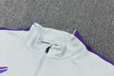 Barcelona 26/27 Light Grey/Black/ Orange Trim Away Training Tracksuit Set