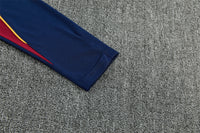 Barcelona 26/27 Navy/Burgundy Quarter-Zip Long Sleeve Training Tracksuit