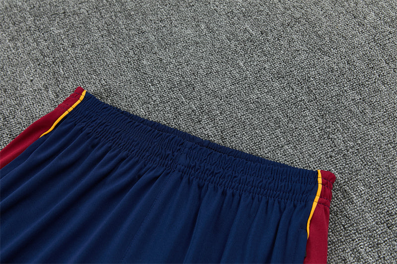 Barcelona 26/27 Navy/Burgundy Quarter-Zip Long Sleeve Training Tracksuit