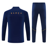 Barcelona 26/27 Navy/Burgundy Quarter-Zip Long Sleeve Training Tracksuit