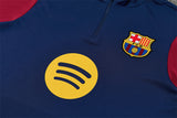 Barcelona 26/27 Navy/Burgundy Quarter-Zip Long Sleeve Training Tracksuit