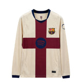 Barcelona 26/27 Off-White/Maroon Fourth Long Sleeve Jersey