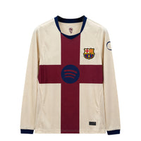 Barcelona 26/27 Off-White/Maroon Fourth Long Sleeve Jersey
