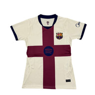 Barcelona 26/27 Off-White/Maroon Fourth Woman Jersey