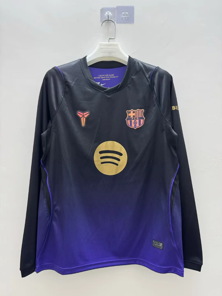 Barcelona 26/27 Purple/Black Gradient Away Long Sleeve Jersey