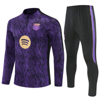 Barcelona 26/27 Purple/Black Snakeskin Pattern Long Sleeve Tracksuit