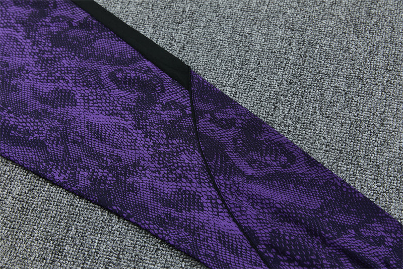 Barcelona 26/27 Purple/Black Snakeskin Pattern Long Sleeve Tracksuit