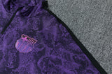 Barcelona 26/27 Purple/Black Snakeskin Pattern Long Sleeve Tracksuit