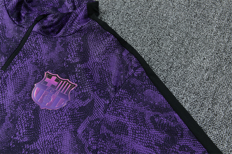 Barcelona 26/27 Purple/Black Snakeskin Pattern Long Sleeve Tracksuit